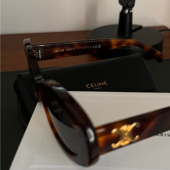 Celine triomphe 01 sunglasses tortoise - Picture 5 of 6